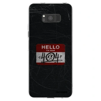 Picasee silikonska prozirna maskica za Samsung Galaxy S8 G950F - HELLO 404