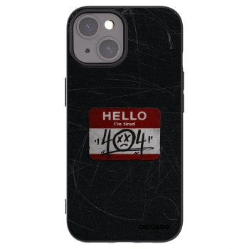 Picasee crna silikonska maskica za Apple iPhone 15 - HELLO 404