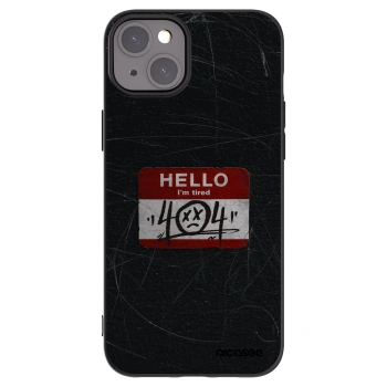 Picasee crna silikonska maskica za Apple iPhone 15 Plus - HELLO 404