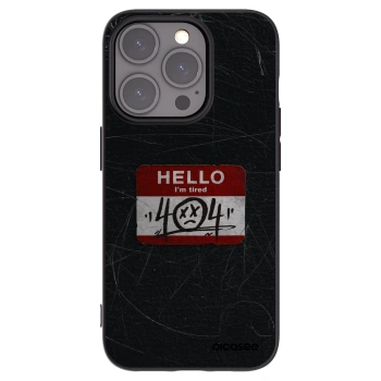 Picasee crna silikonska maskica za Apple iPhone 15 Pro - HELLO 404