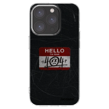 Picasee silikonska prozirna maskica za Apple iPhone 15 Pro - HELLO 404