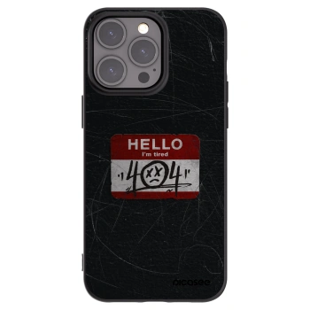Picasee crna silikonska maskica za Apple iPhone 15 Pro Max - HELLO 404