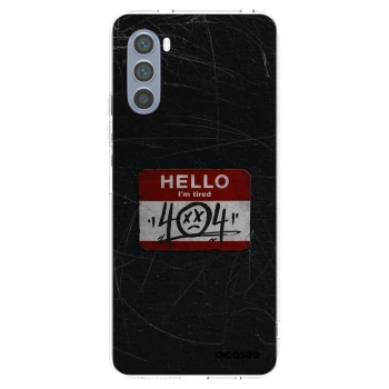 Picasee silikonska prozirna maskica za Motorola Moto G62 - HELLO 404