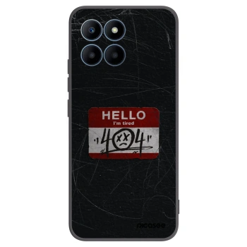Picasee crna silikonska maskica za Honor 70 Lite - HELLO 404