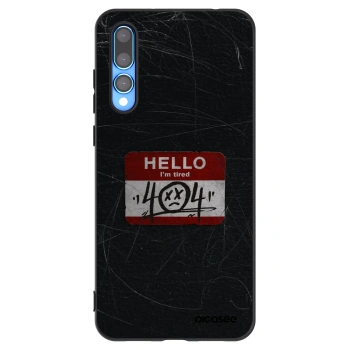 Picasee crna silikonska maskica za Huawei P20 Pro - HELLO 404