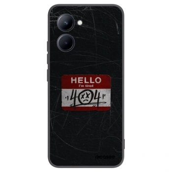 Picasee crna silikonska maskica za Realme C33 (2023) - HELLO 404