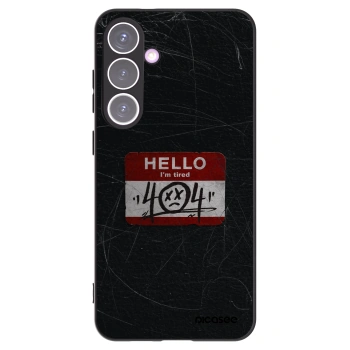 Picasee crna silikonska maskica za Samsung Galaxy S24+ S926B 5G - HELLO 404