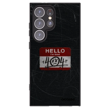 Picasee crna silikonska maskica za Samsung Galaxy S24 Ultra S928B 5G - HELLO 404