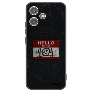Picasee crna silikonska maskica za Xiaomi Redmi 12 5G - HELLO 404