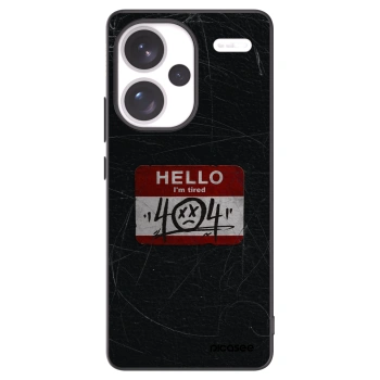 Picasee crna silikonska maskica za Xiaomi Redmi Note 13 Pro+ 5G - HELLO 404