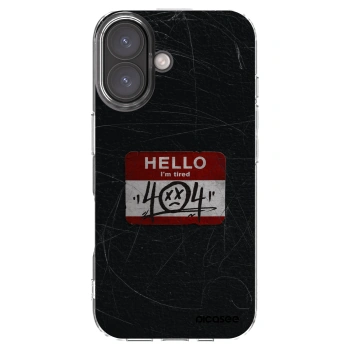 Picasee silikonska prozirna maskica za Apple iPhone 16 - HELLO 404