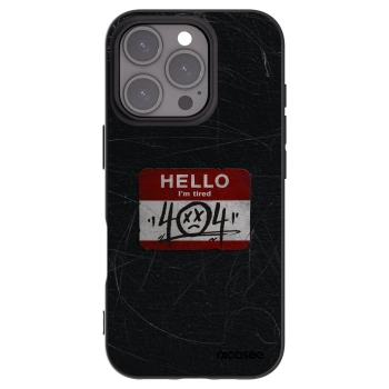 Picasee crna silikonska maskica za Apple iPhone 16 Pro - HELLO 404
