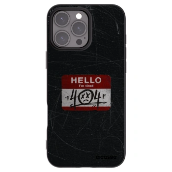 Picasee crna silikonska maskica za Apple iPhone 16 Pro Max - HELLO 404
