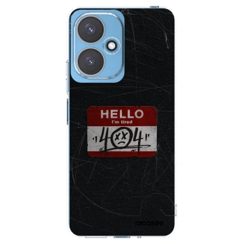 Picasee silikonska prozirna maskica za Xiaomi Redmi 13C 5G - HELLO 404