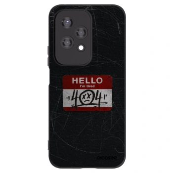 Picasee crna silikonska maskica za Honor 200 Lite - HELLO 404