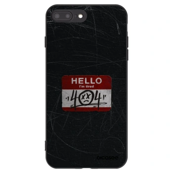 Picasee crna silikonska maskica za Apple iPhone 8 Plus - HELLO 404