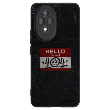 Picasee crna silikonska maskica za Honor 200 5G - HELLO 404