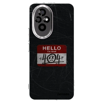 Picasee silikonska prozirna maskica za Honor 200 Pro 5G - HELLO 404