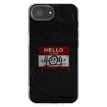 Picasee silikonska prozirna maskica za Apple iPhone 16e - HELLO 404