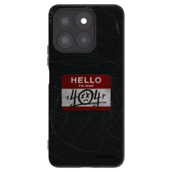 Picasee crna silikonska maskica za Honor X8c - HELLO 404