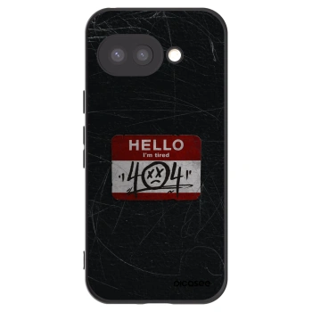 Picasee crna silikonska maskica za Google Pixel 9a - HELLO 404
