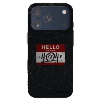 Picasee silikonska prozirna maskica za Apple iPhone 17 Pro - HELLO 404