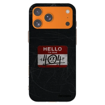 Picasee silikonska prozirna maskica za Apple iPhone 17 Pro Max - HELLO 404