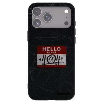 Picasee crna silikonska maskica za Apple iPhone 17 Pro Max - HELLO 404