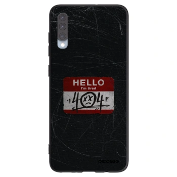 Picasee crna silikonska maskica za Samsung Galaxy A70 A705F - HELLO 404