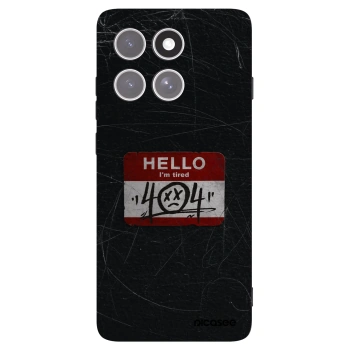 Picasee crna silikonska maskica za Motorola Edge 60 Pro - HELLO 404