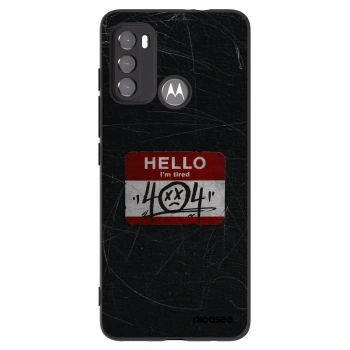 Picasee crna silikonska maskica za Motorola Edge 60 5G - HELLO 404