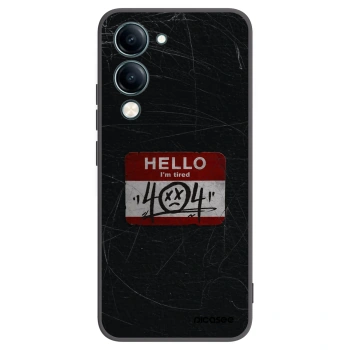 Picasee crna silikonska maskica za Vivo Y29s 5G - HELLO 404