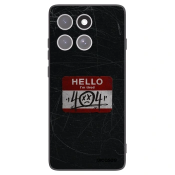 Picasee crna silikonska maskica za Motorola Edge 60 Fusion - HELLO 404