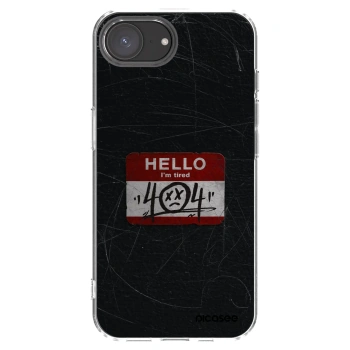 Picasee silikonska prozirna maskica za Apple iPhone 17e - HELLO 404