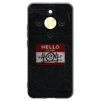 Picasee crna silikonska maskica za Honor Magic8 Lite 5G - HELLO 404
