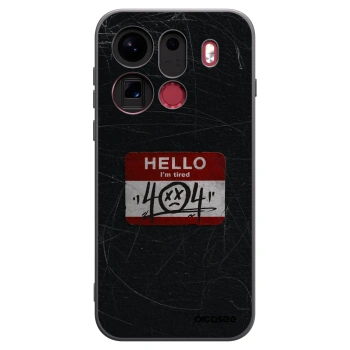 Picasee crna silikonska maskica za OPPO Find X9 Pro - HELLO 404