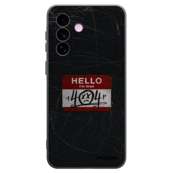 Picasee crna silikonska maskica za Samsung Galaxy A57 5G - HELLO 404