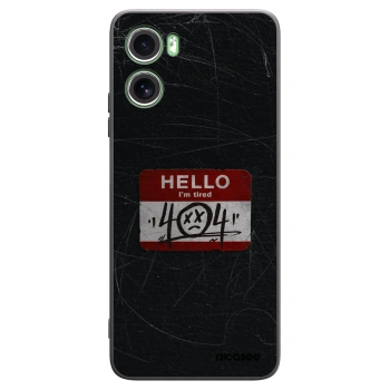 Picasee crna silikonska maskica za Motorola Moto G06 - HELLO 404