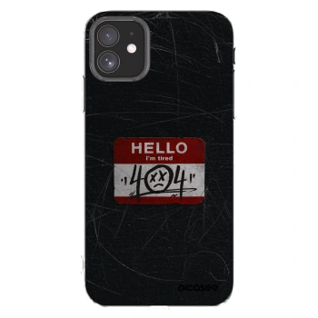 Picasee silikonska prozirna maskica za Apple iPhone 11 - HELLO 404