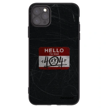 Picasee crna silikonska maskica za Apple iPhone 11 Pro Max - HELLO 404