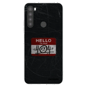 Picasee silikonska prozirna maskica za Xiaomi Redmi Note 8 - HELLO 404