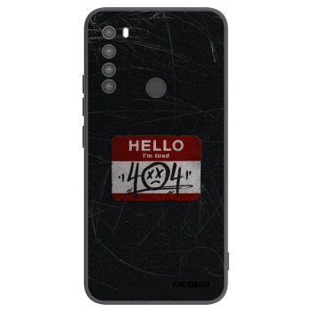 Picasee crna silikonska maskica za Xiaomi Redmi Note 8 - HELLO 404