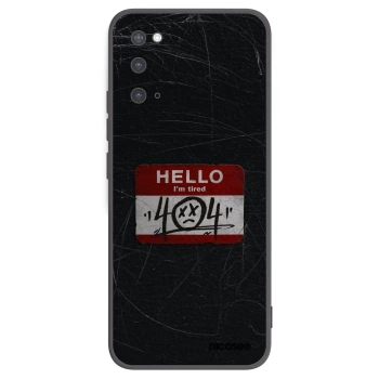 Picasee crna silikonska maskica za Samsung Galaxy S20 G980F - HELLO 404