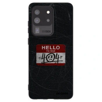 Picasee crna silikonska maskica za Samsung Galaxy S20 Ultra 5G G988F - HELLO 404