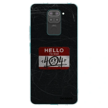 Picasee crna silikonska maskica za Xiaomi Redmi Note 9 - HELLO 404