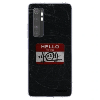 Picasee silikonska prozirna maskica za Xiaomi Mi Note 10 Lite - HELLO 404