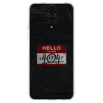 Picasee silikonska prozirna maskica za Xiaomi Redmi Note 9S - HELLO 404