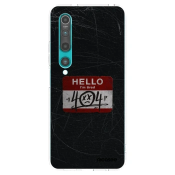 Picasee silikonska prozirna maskica za Xiaomi Mi 10 - HELLO 404
