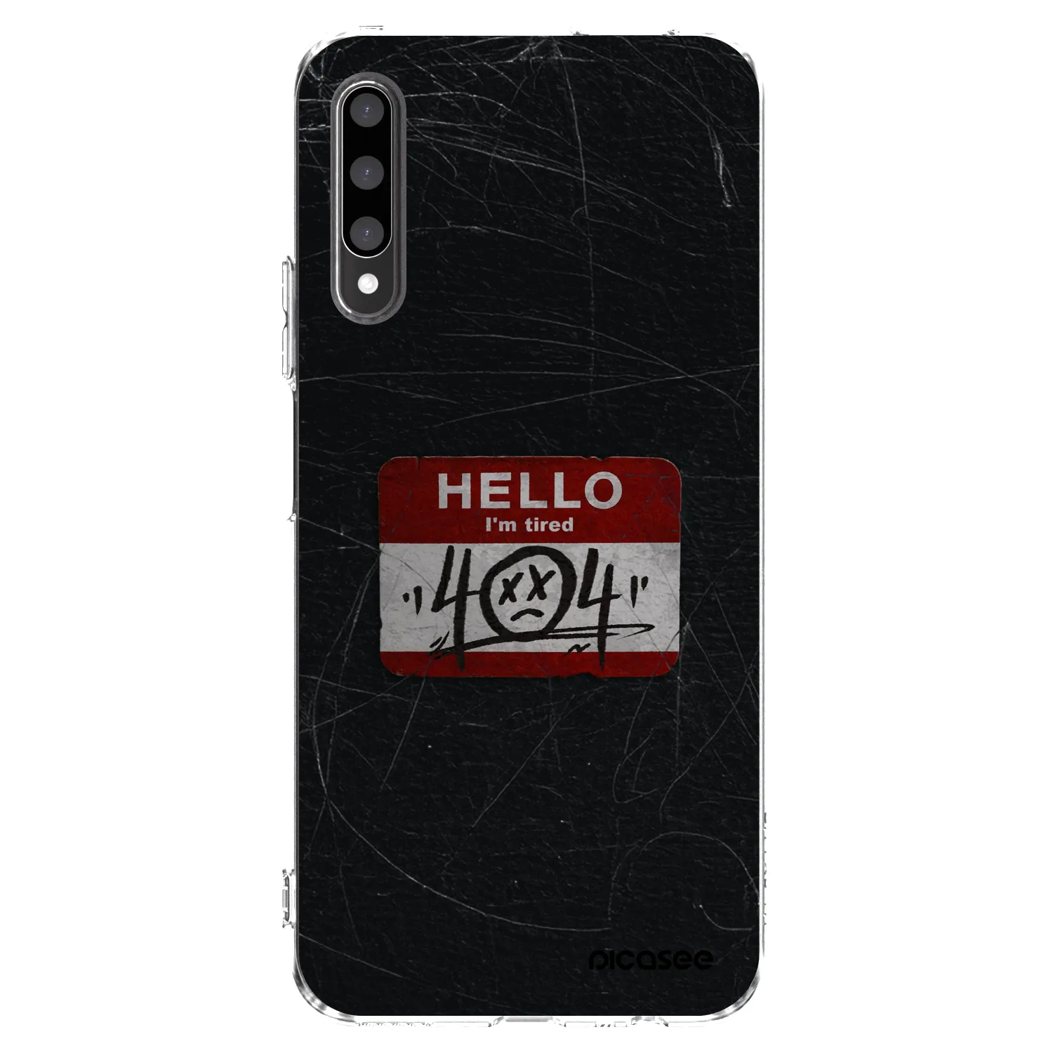 Picasee silikonska prozirna maskica za Honor 9X Pro - HELLO 404