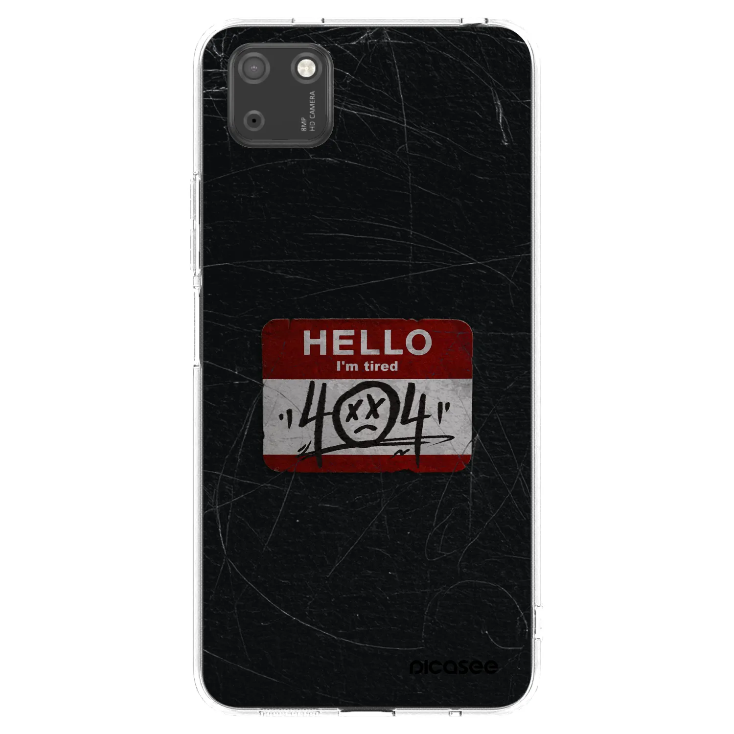 Picasee silikonska prozirna maskica za Huawei Y5P - HELLO 404